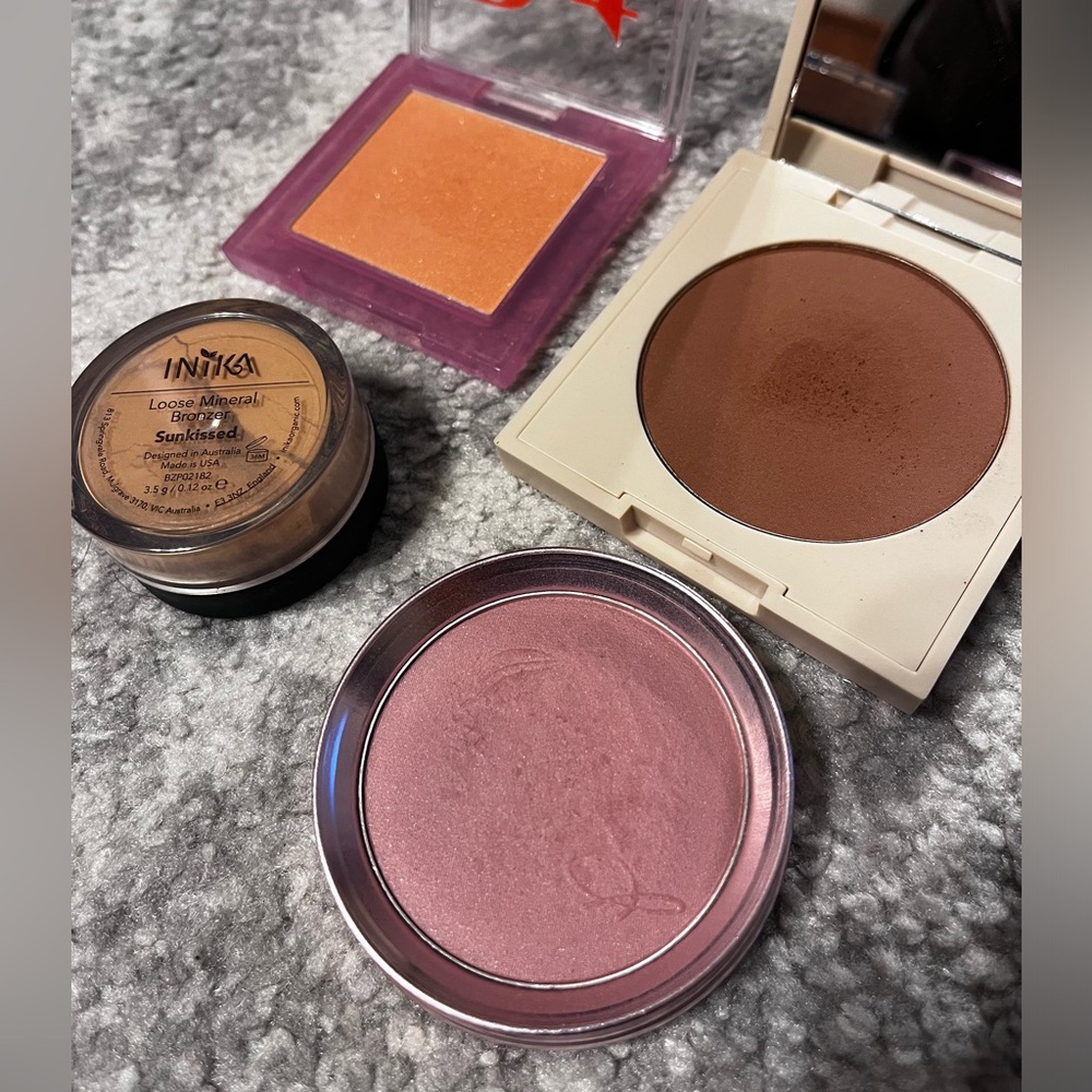 4 Set 100% Pure Fruit Pigment Blush Strawberry Ilia Songbird Bronzer Inika PYT.